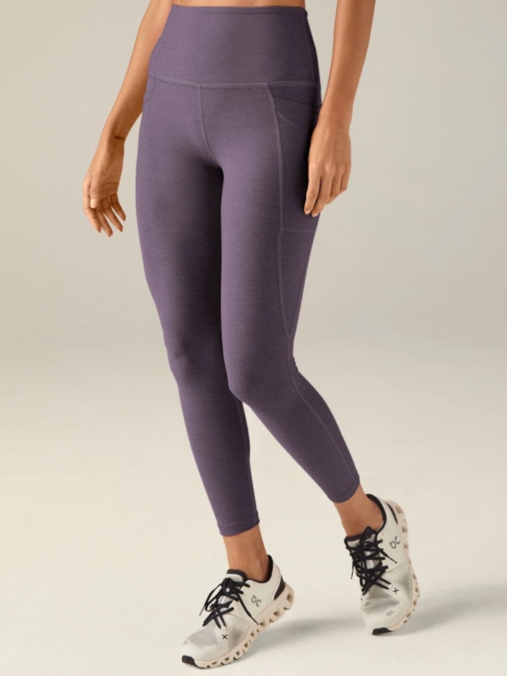 Beyond Yoga Spacedye Out Of Pocket Midi Leggings Purple Haze High Rise Large